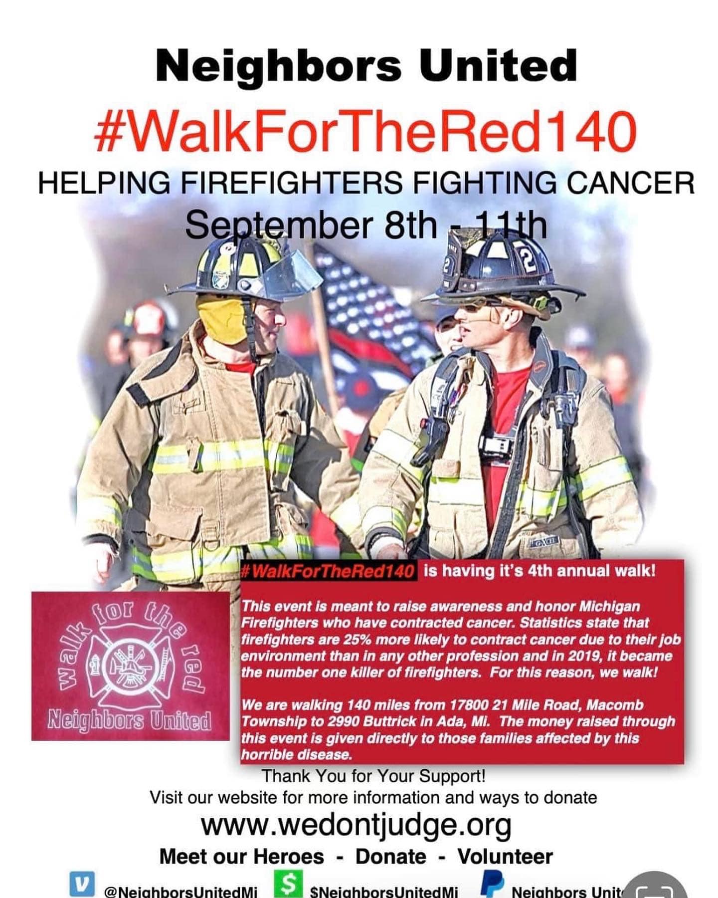 #WalkForTheRed140