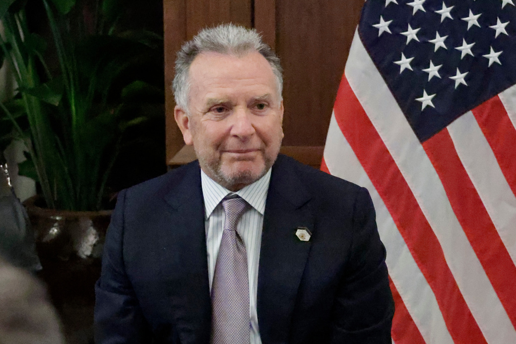 Special Envoy Steve Witkoff attends a meeting with Ukrainian officials Sunday, Nov. 30, 2025, in Hallandale Beach, Fla. 