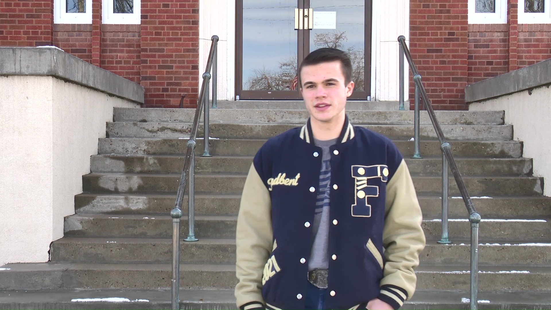 Reece Broadbent, President of the Foothills School Student Council
