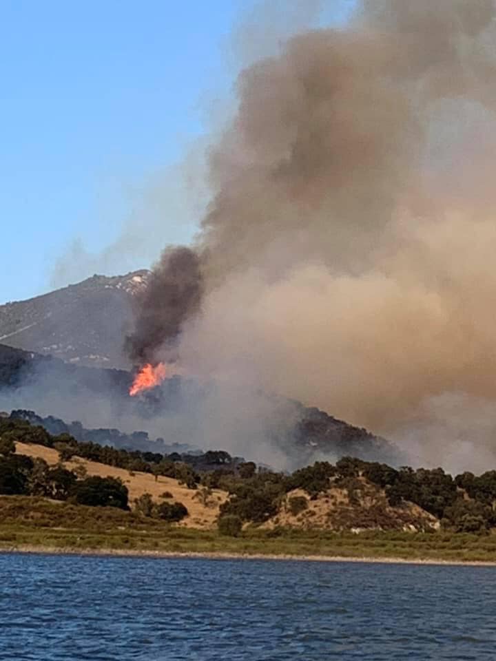 Campers can see Lopez Fire from their campgrounds.