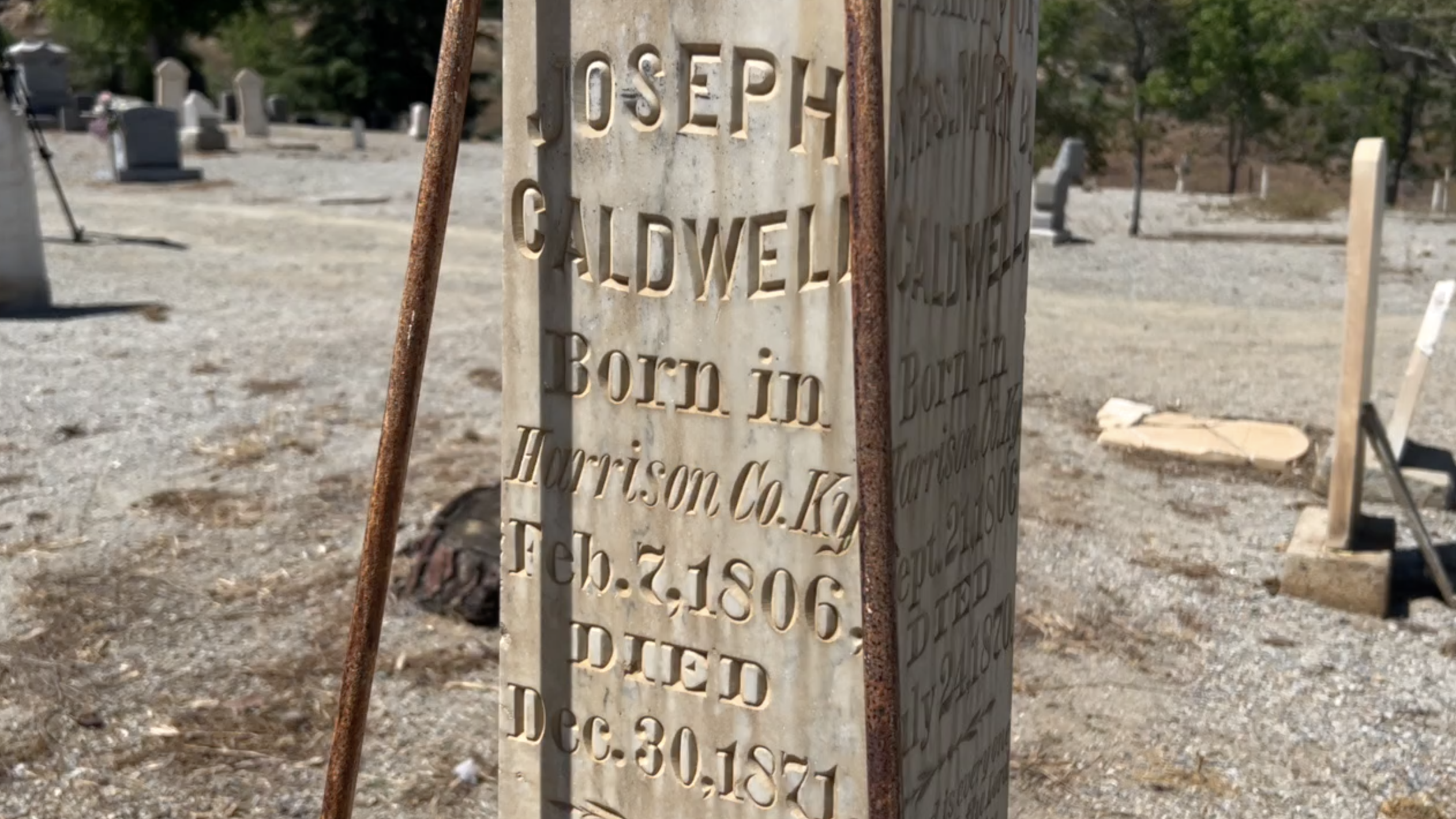 old kernville cemetery headstone