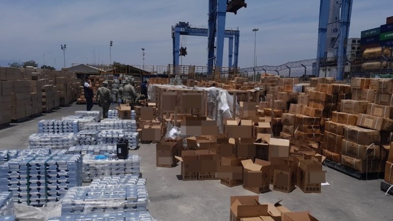 Boxes full of meth in Mexico