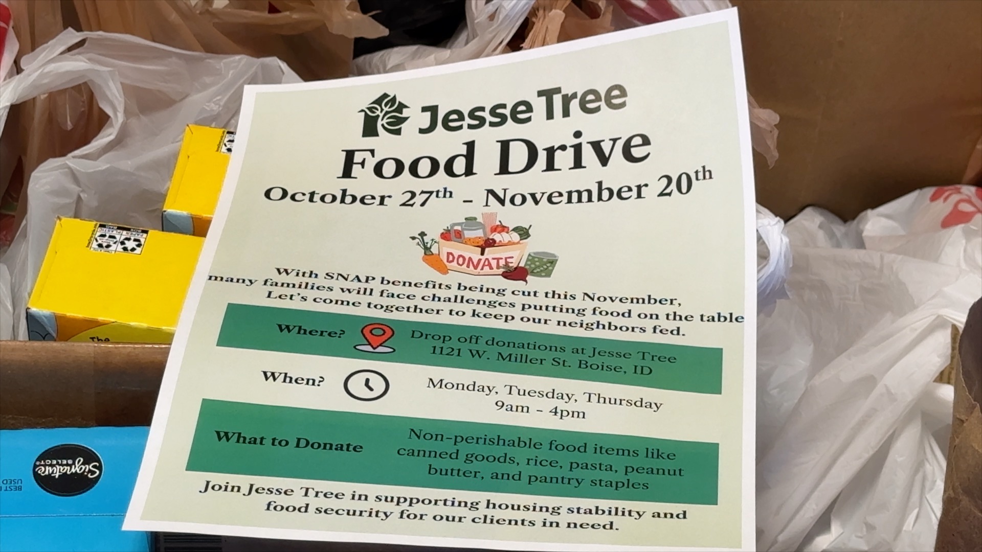 Jesse Tree Food Drive