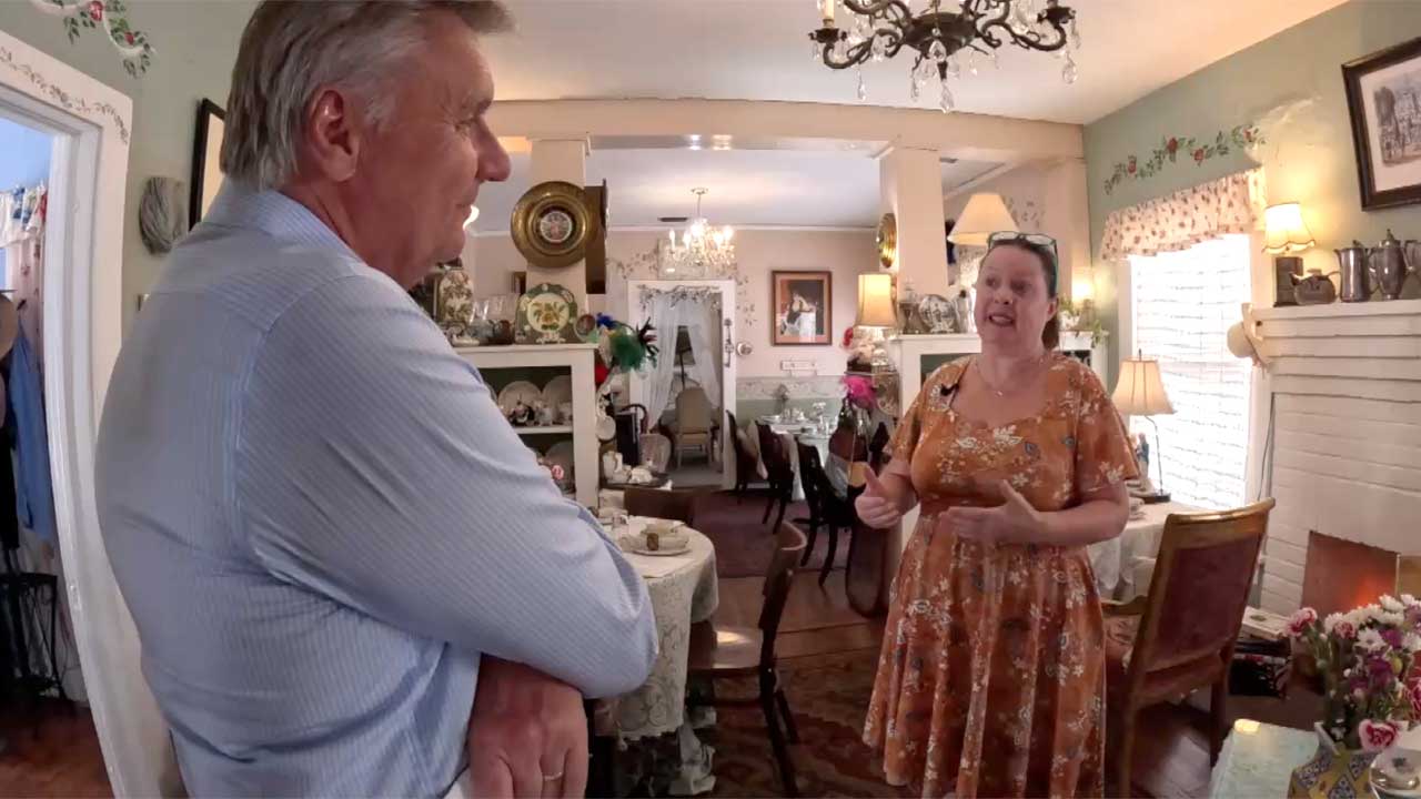 Audrey Farrelly, who has owned Serenity Garden Tea House & Cafe in West Palm Beach for 13 years, speaks to WPTV consumer reporter Matt Sczesny.