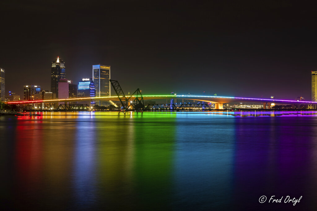 Jacksonville bridge Rainbow Colors Banned