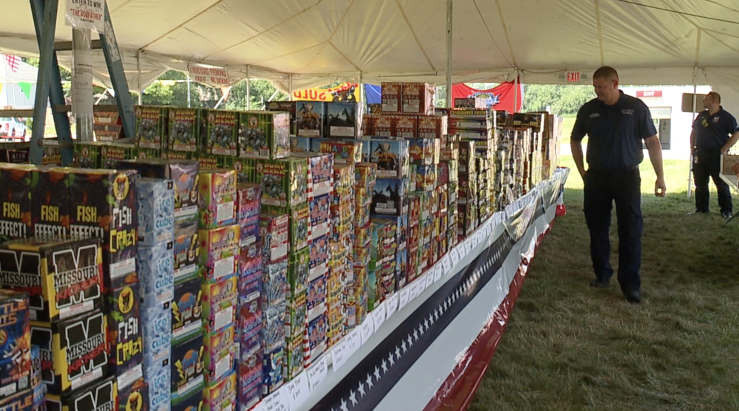 Cornerstone Church fireworks tent Central Jackson County Fire Protection District