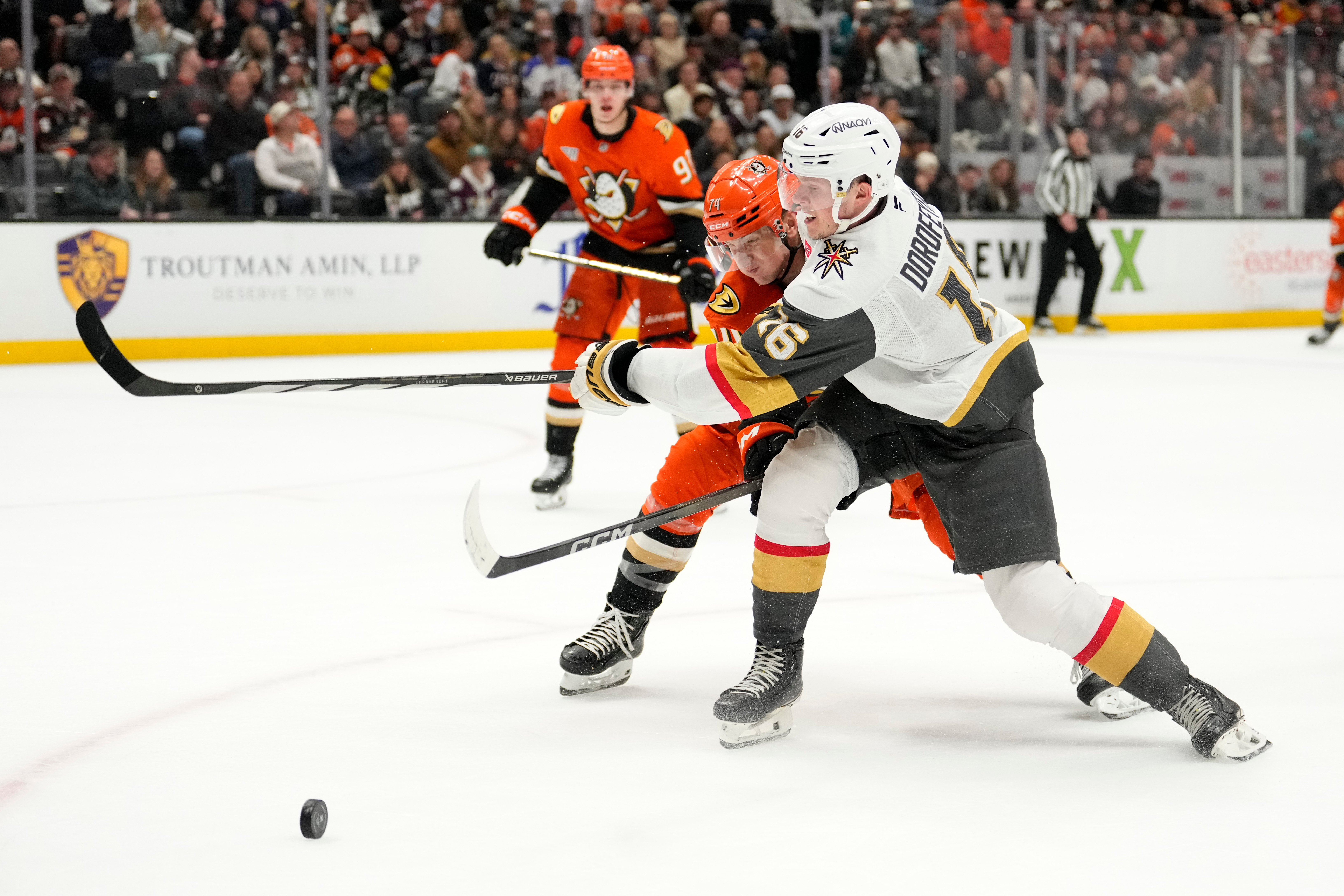 Golden Knights Ducks Hockey