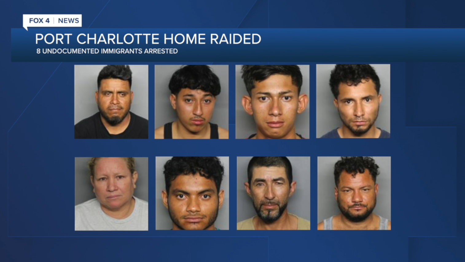8 undocumented immigrants arrested in Port Charlotte