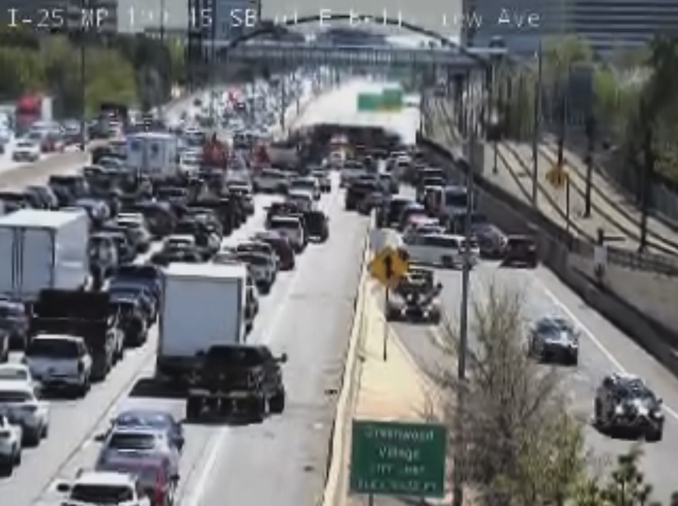 I-25 closure at Belleview may 8 2024