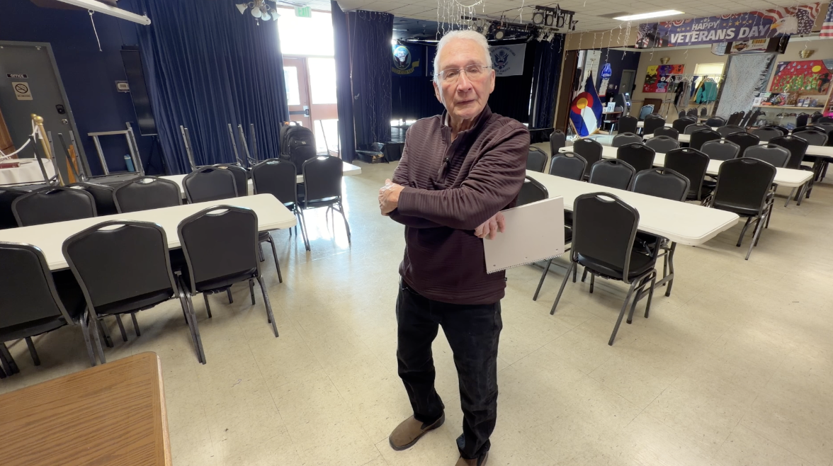 Ricardo LaFore stands in the Mile High Veterans building on Federal Blvd in Denver