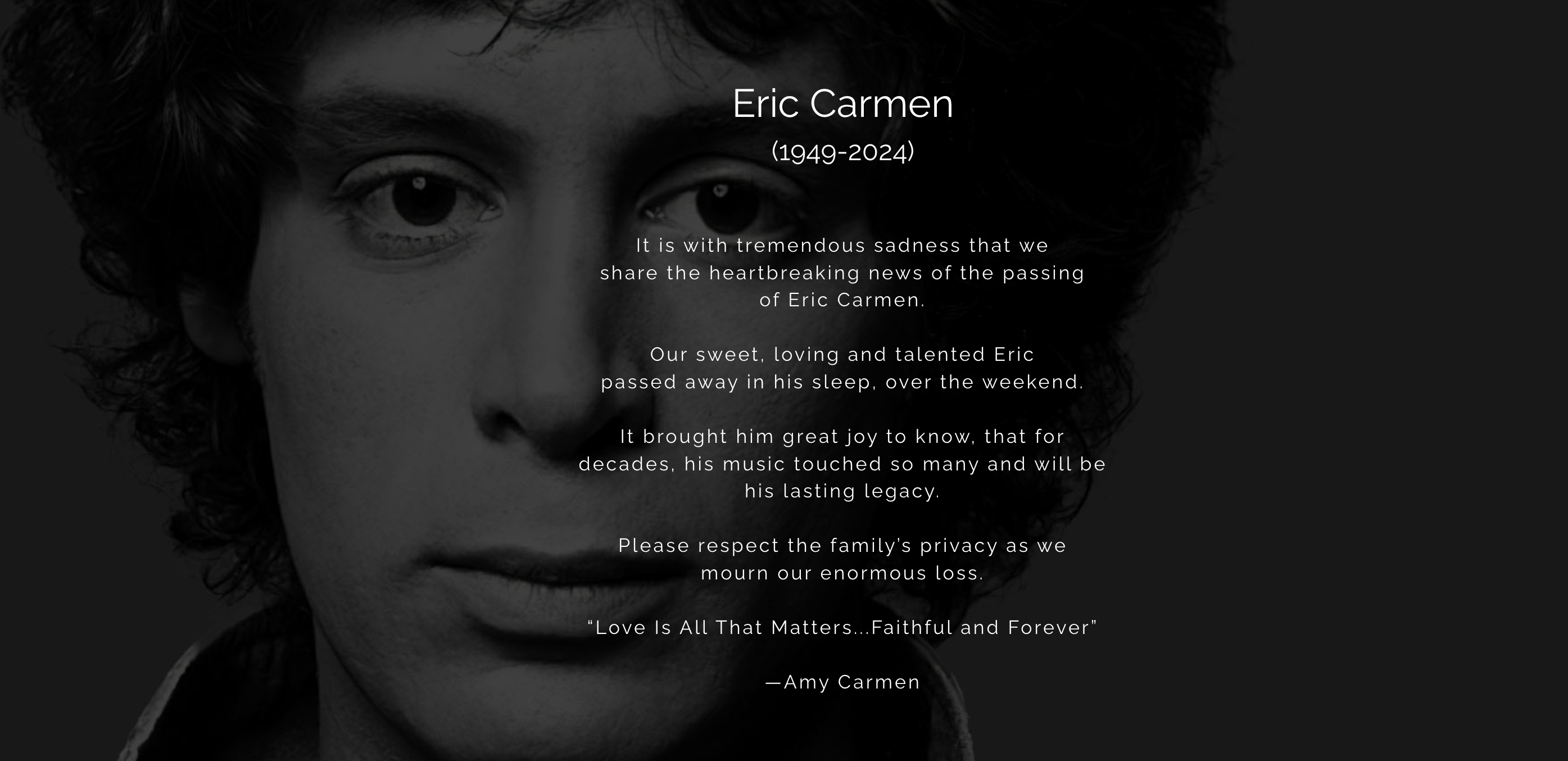 Eric Carmen obit