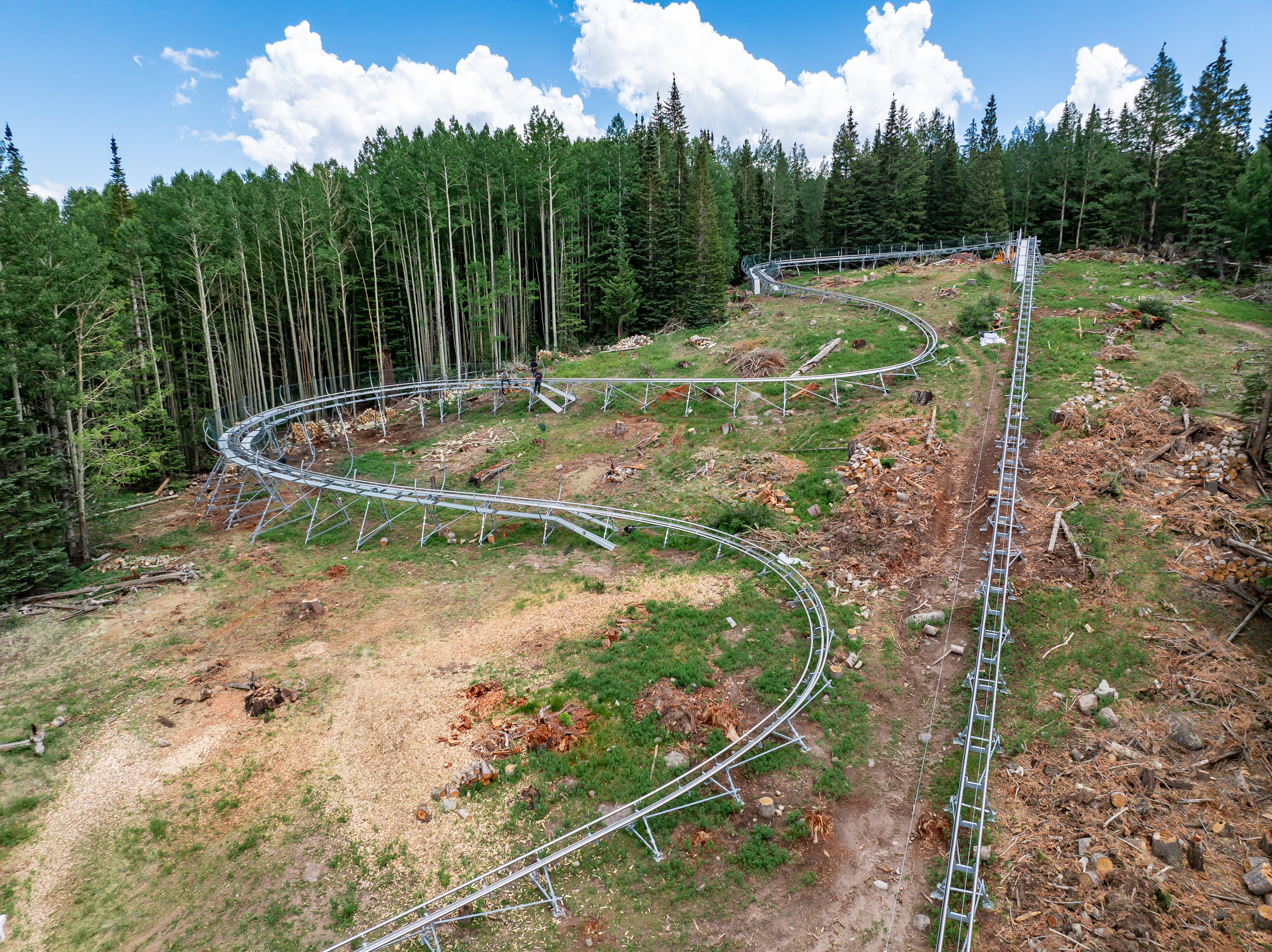 A closer look at the 'Sunrise Apache Alpine Coaster.' 