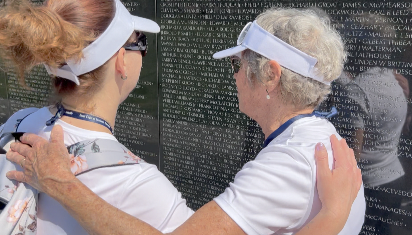 Local veteran shares her story at the Vietnam Veterans Memorial 