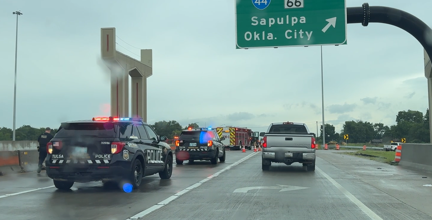 Highway 75 North closed at I-44 for multi-car crash