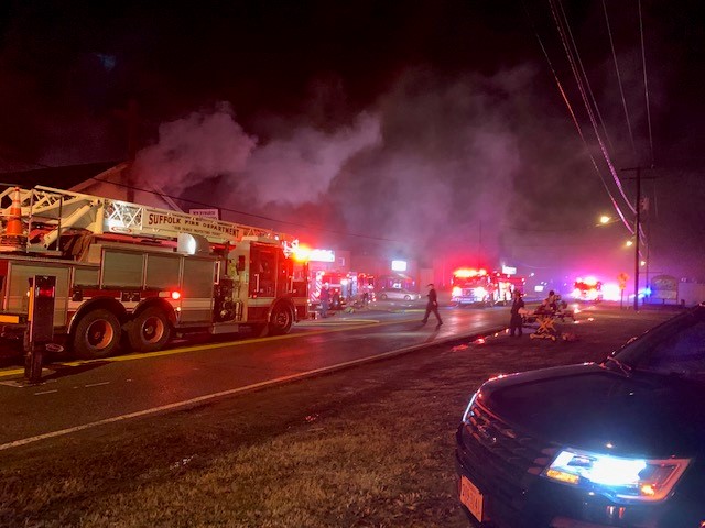 Fire at church in Suffolk