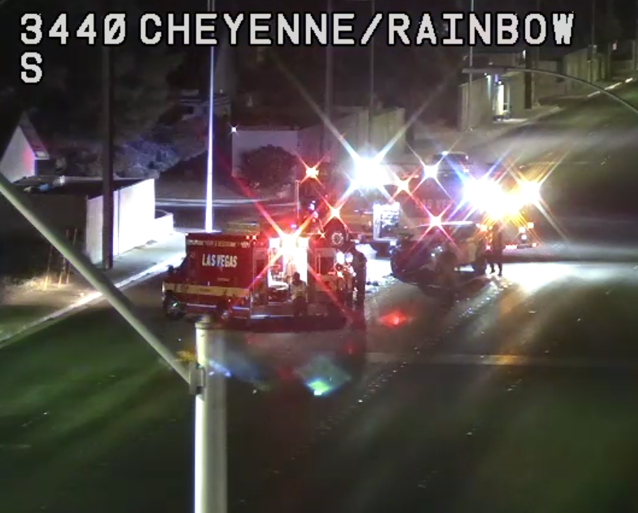 RTC: All southbound lanes on Rainbow Boulevard before Cheyenne Avenue closed