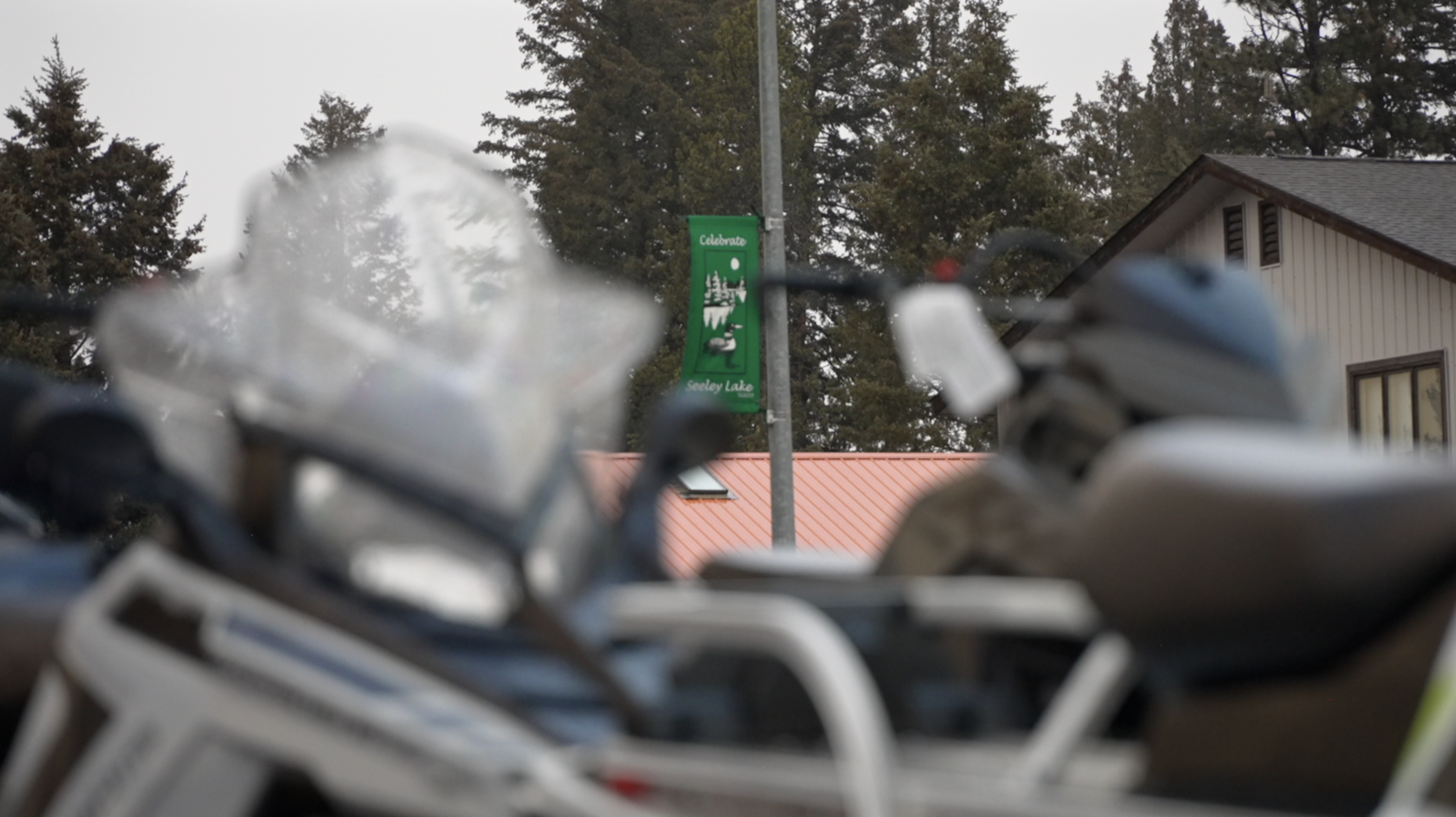 Seeley Lake Storm Snowmobiling