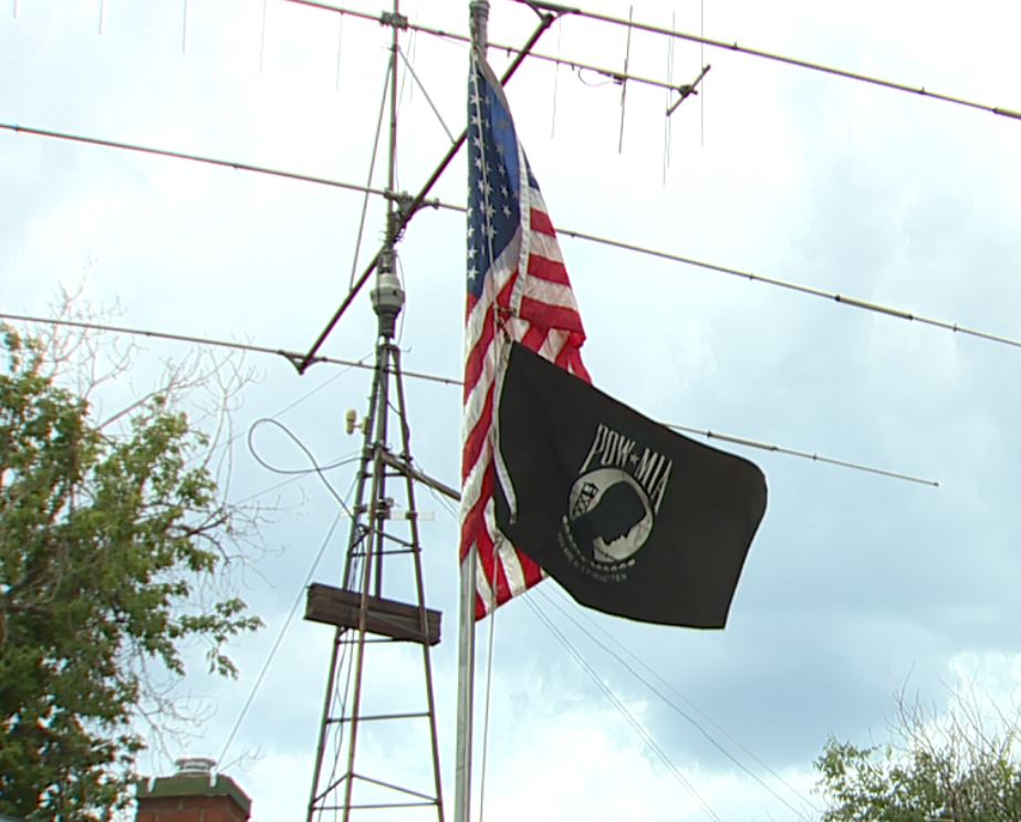 POW/MIA flag over post offices
