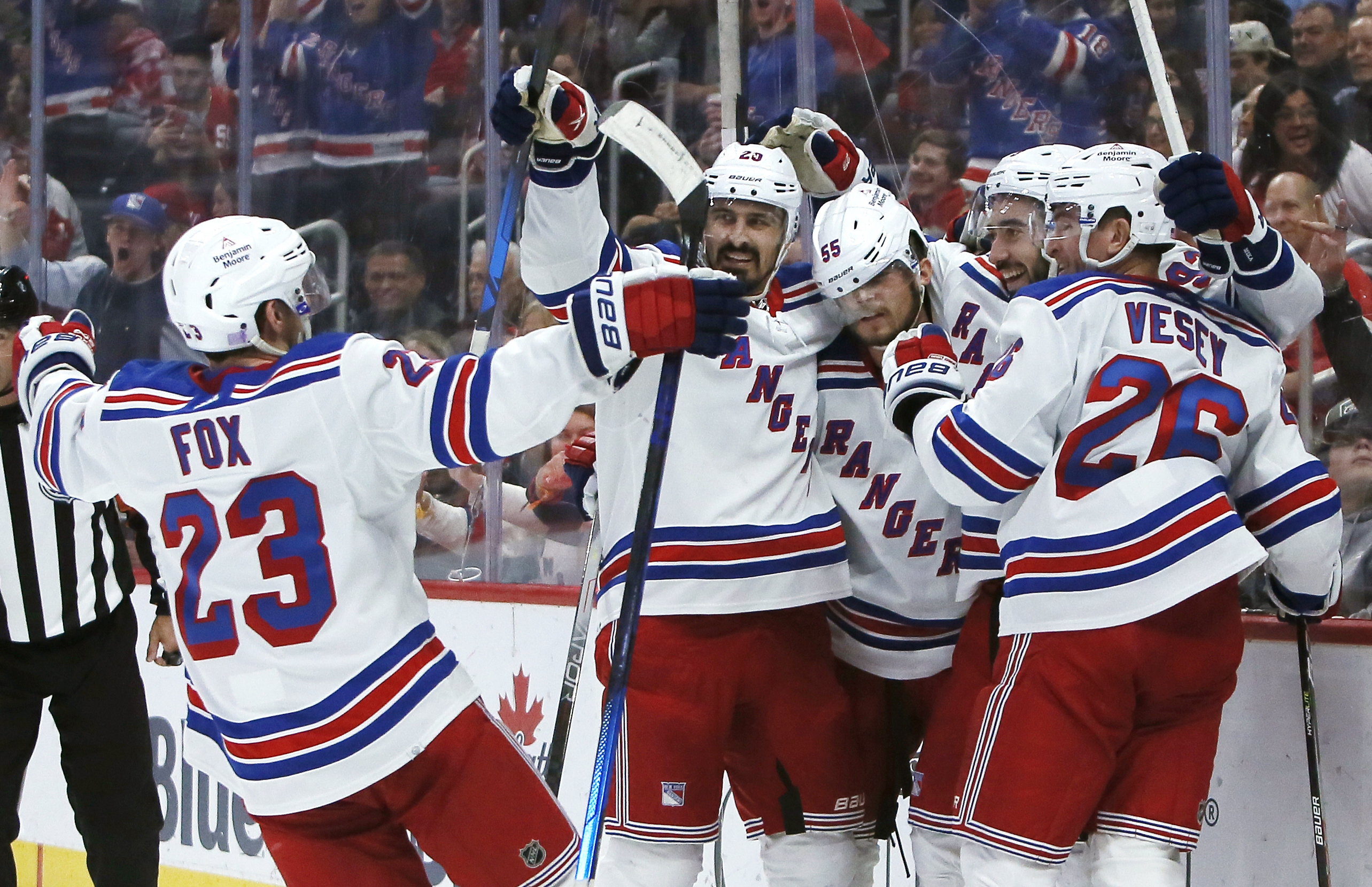 Mika Zibanejad Rangers Red Wings Hockey