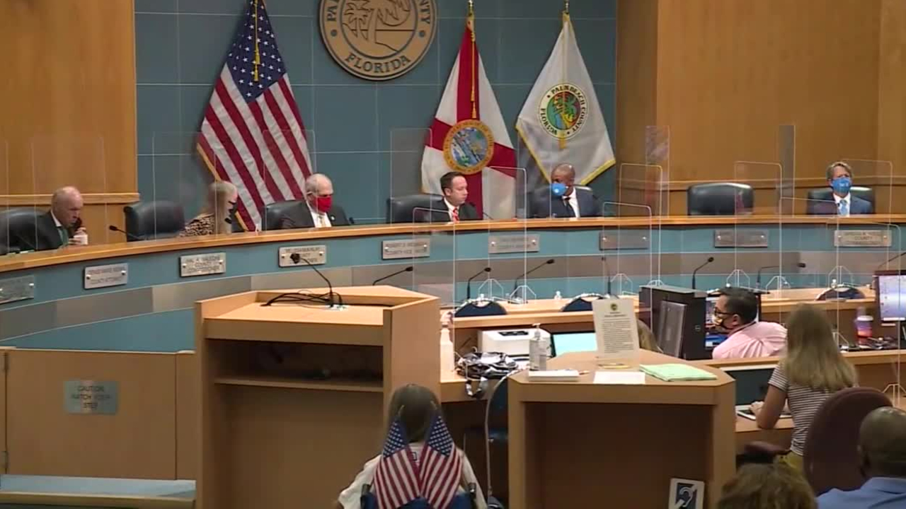 Palm Beach County commissioners discuss moving to Phase Two, Sept. 1, 2020