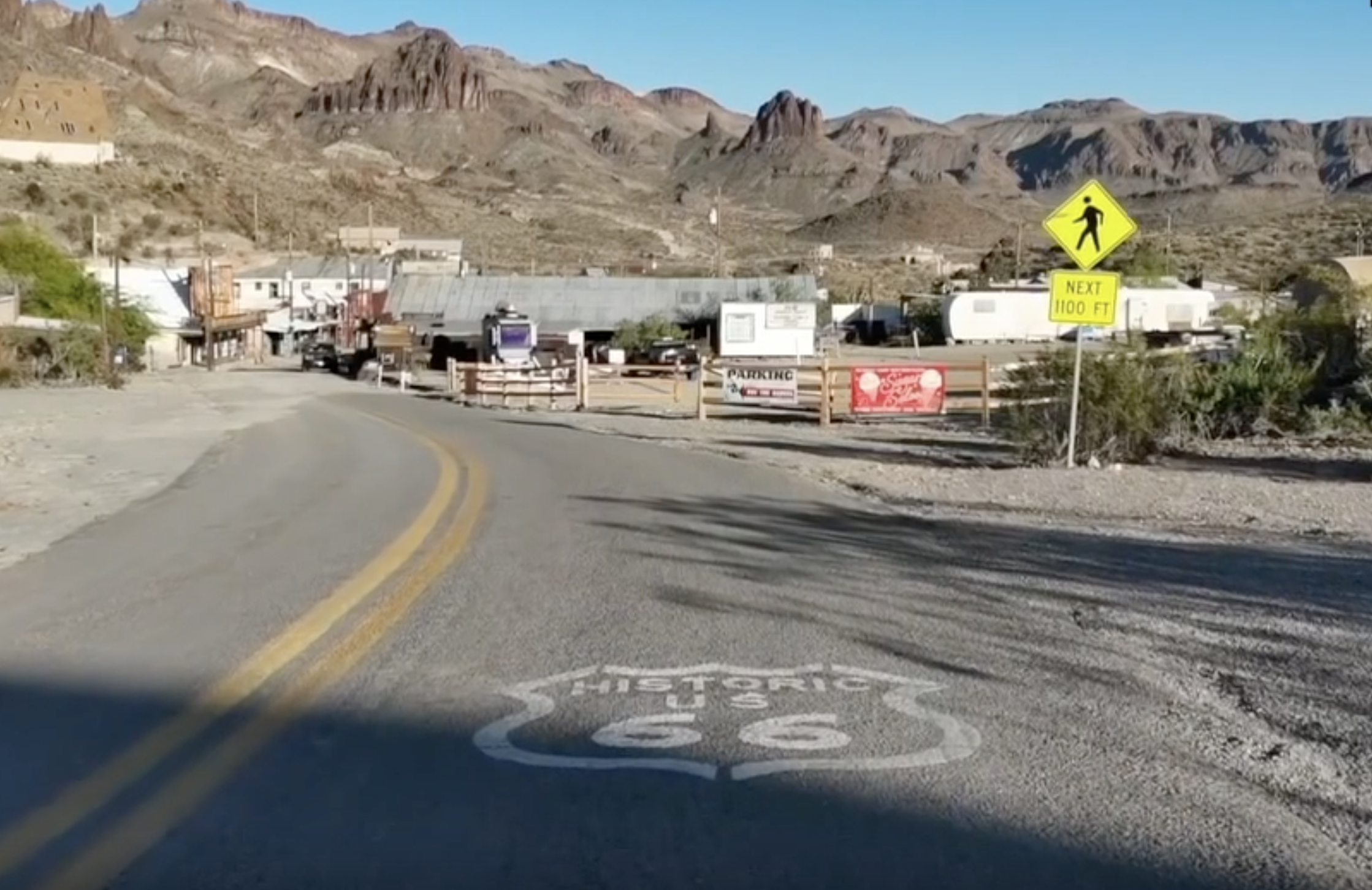 A town on the historic Route 66.