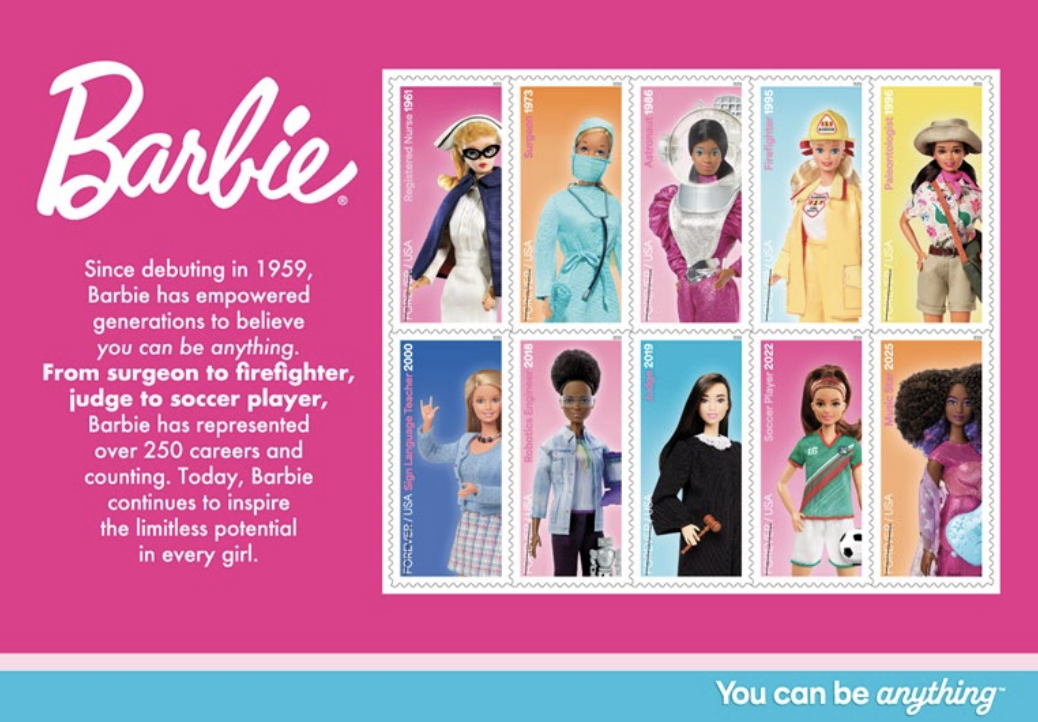 Barbie stamps 