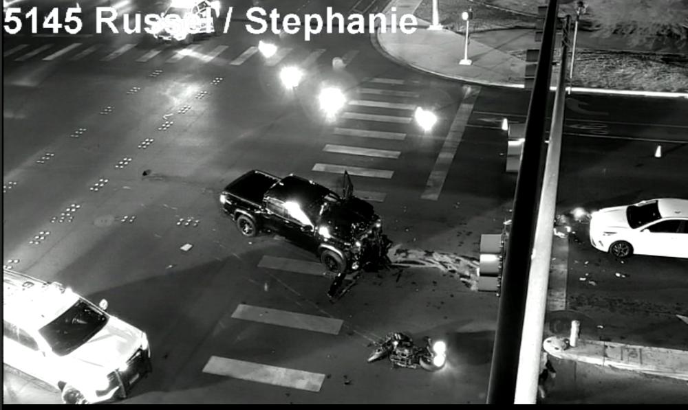 Crash on russell and Stephanie 