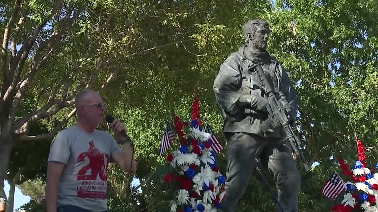 Shane Patton Memorial Monument unveiled in Boulder City
