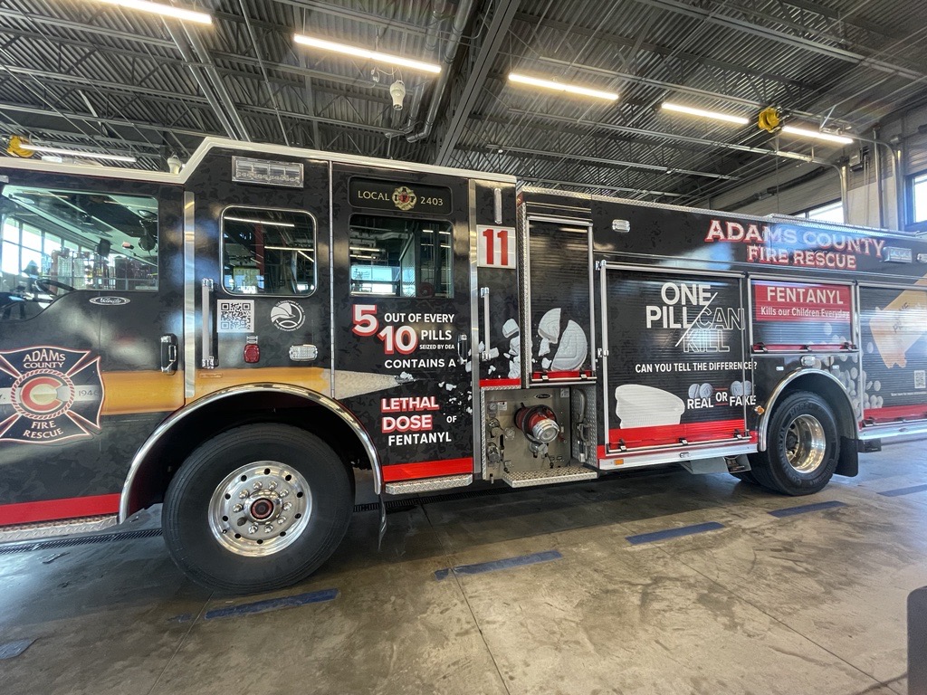 Adams County Fire Rescue fentanyl firetruck