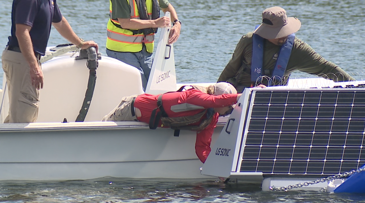 City of Tampa launches ultrasonic buoys to deal with blue-green algae