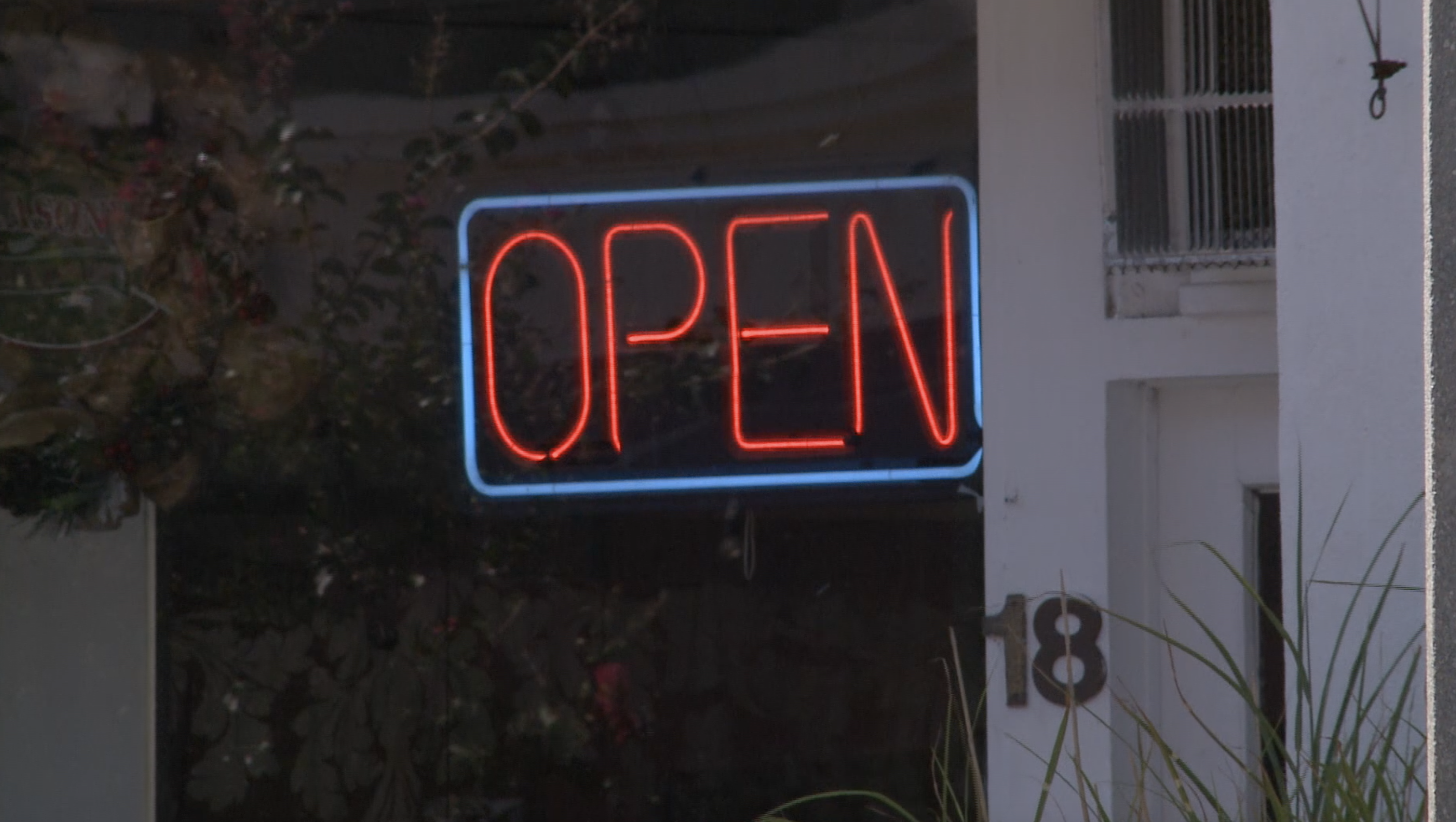 open sign