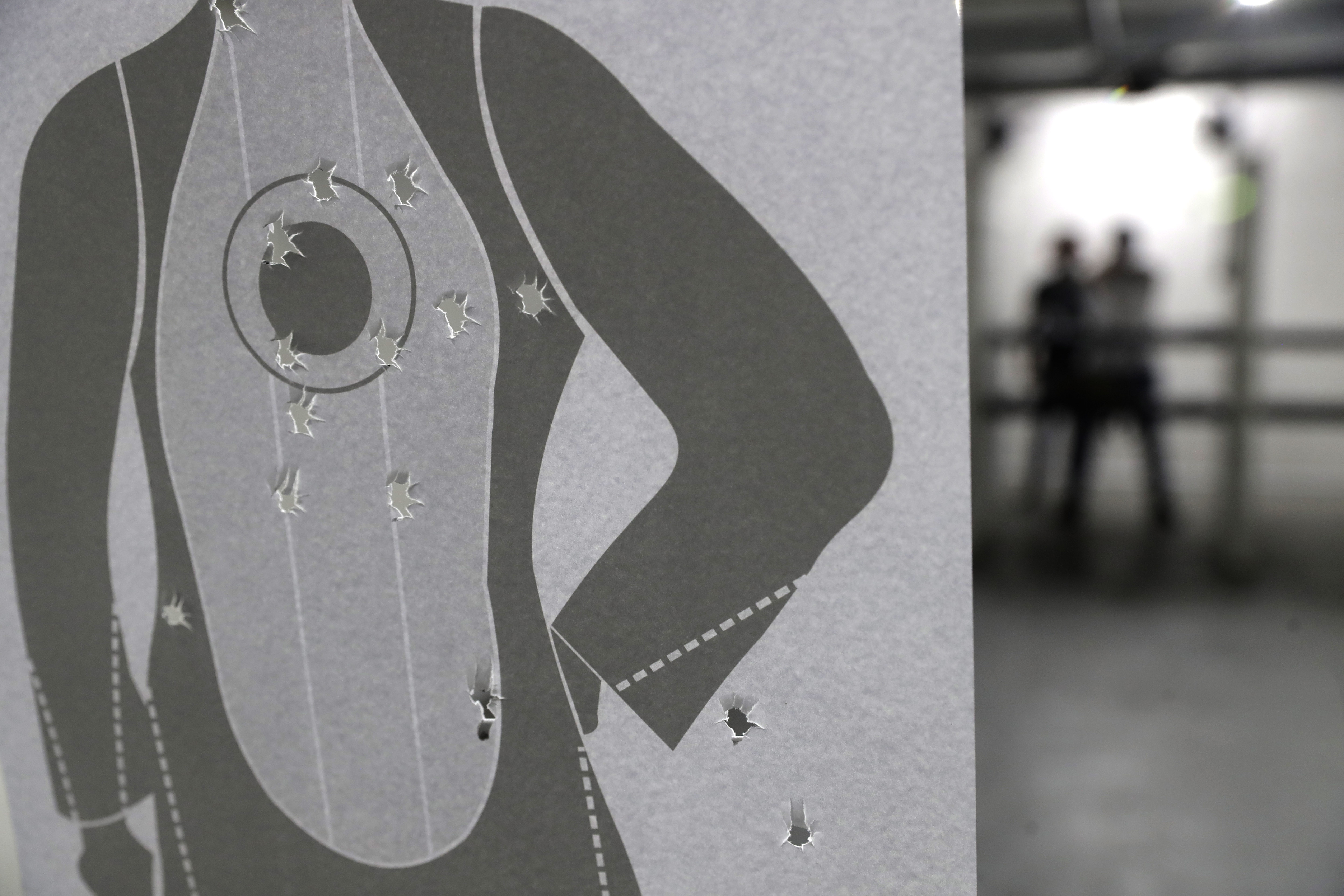 Target shooting guns practice