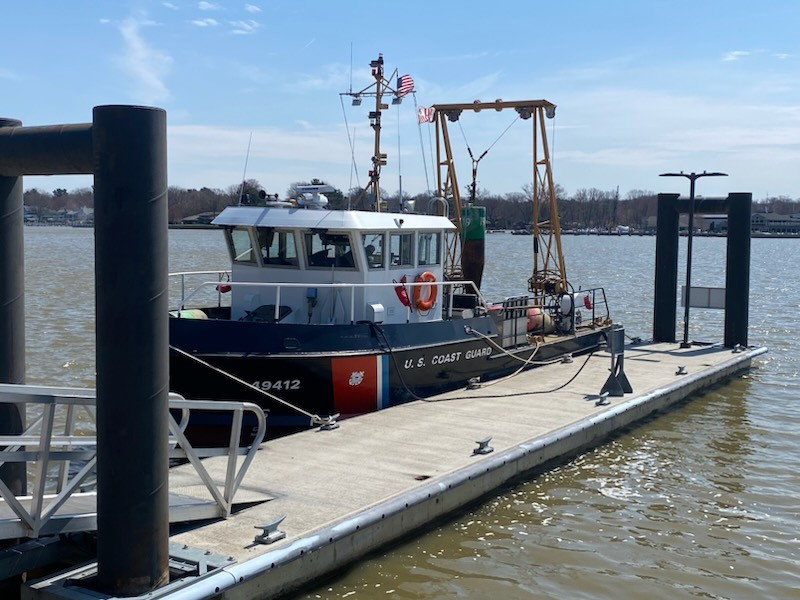 U.S. Coast Guard Buoy Tender at dock