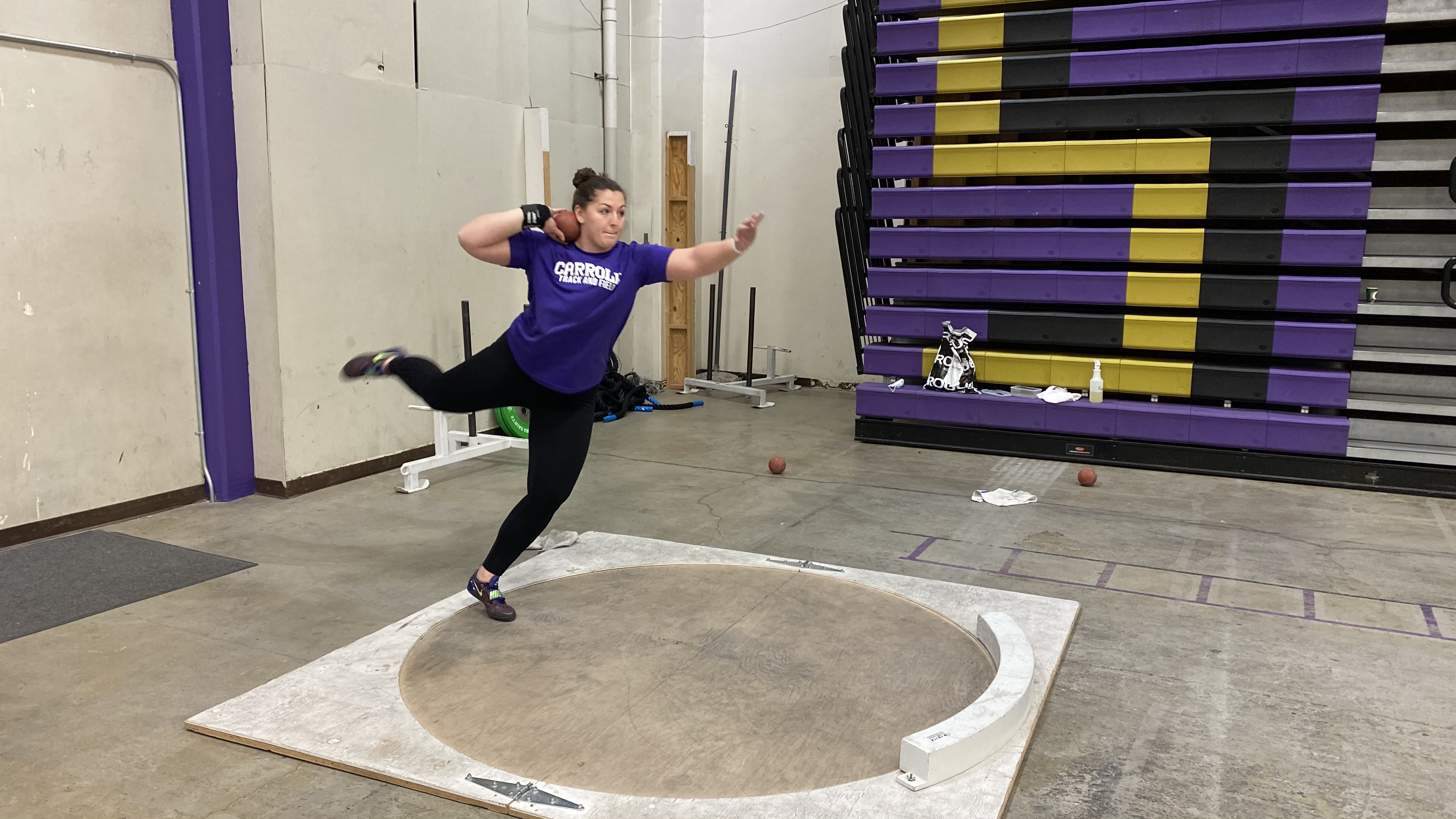 Krueger puts up top mark in NAIA for shot put at Blue Hawk Classic