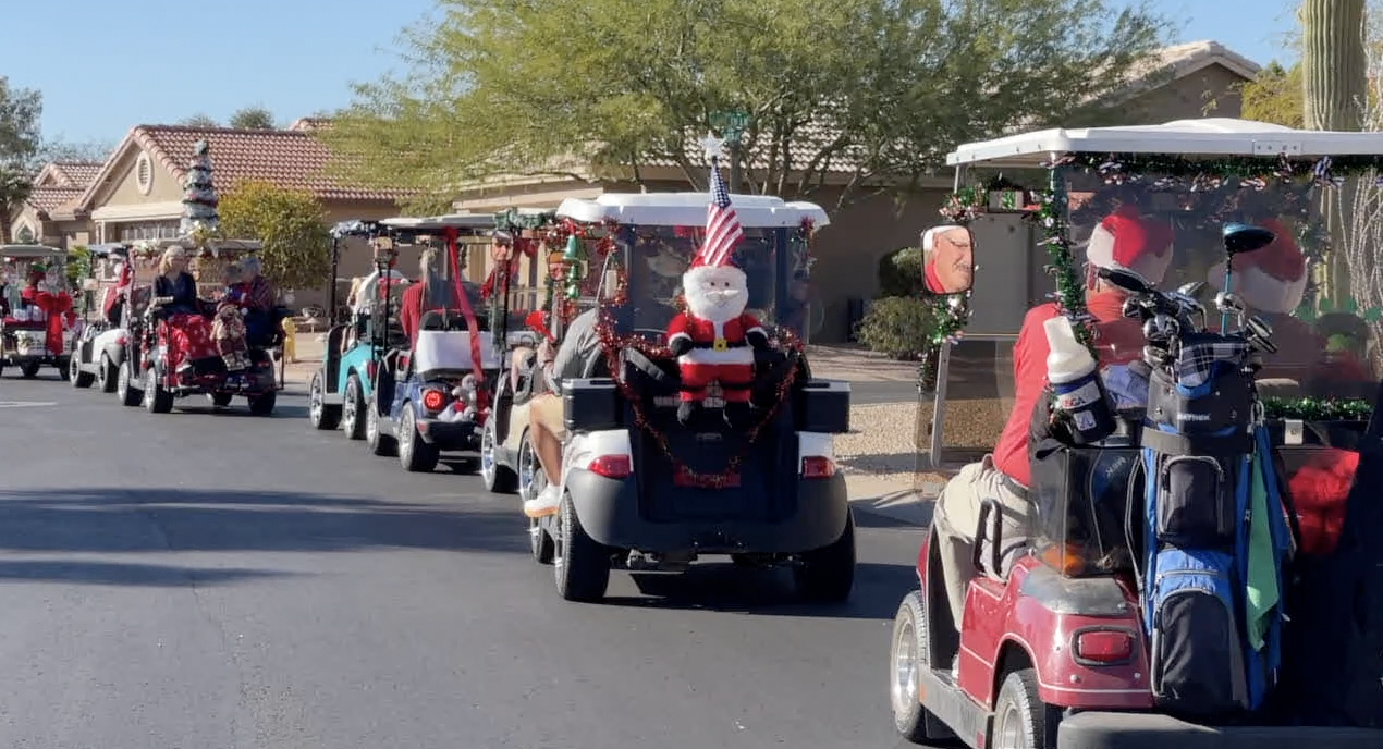 Goodyear golf cart holiday parade