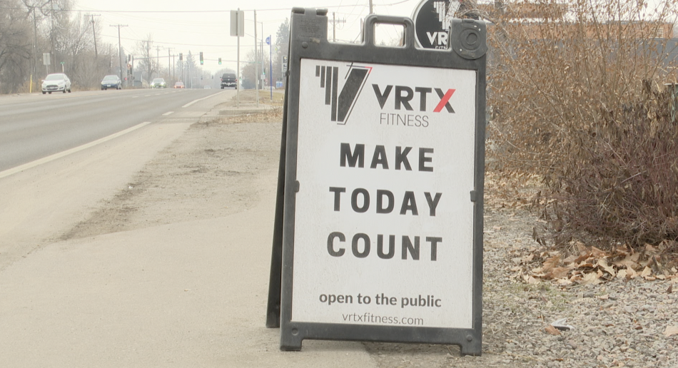 VRTX Fitness Missoula Sign