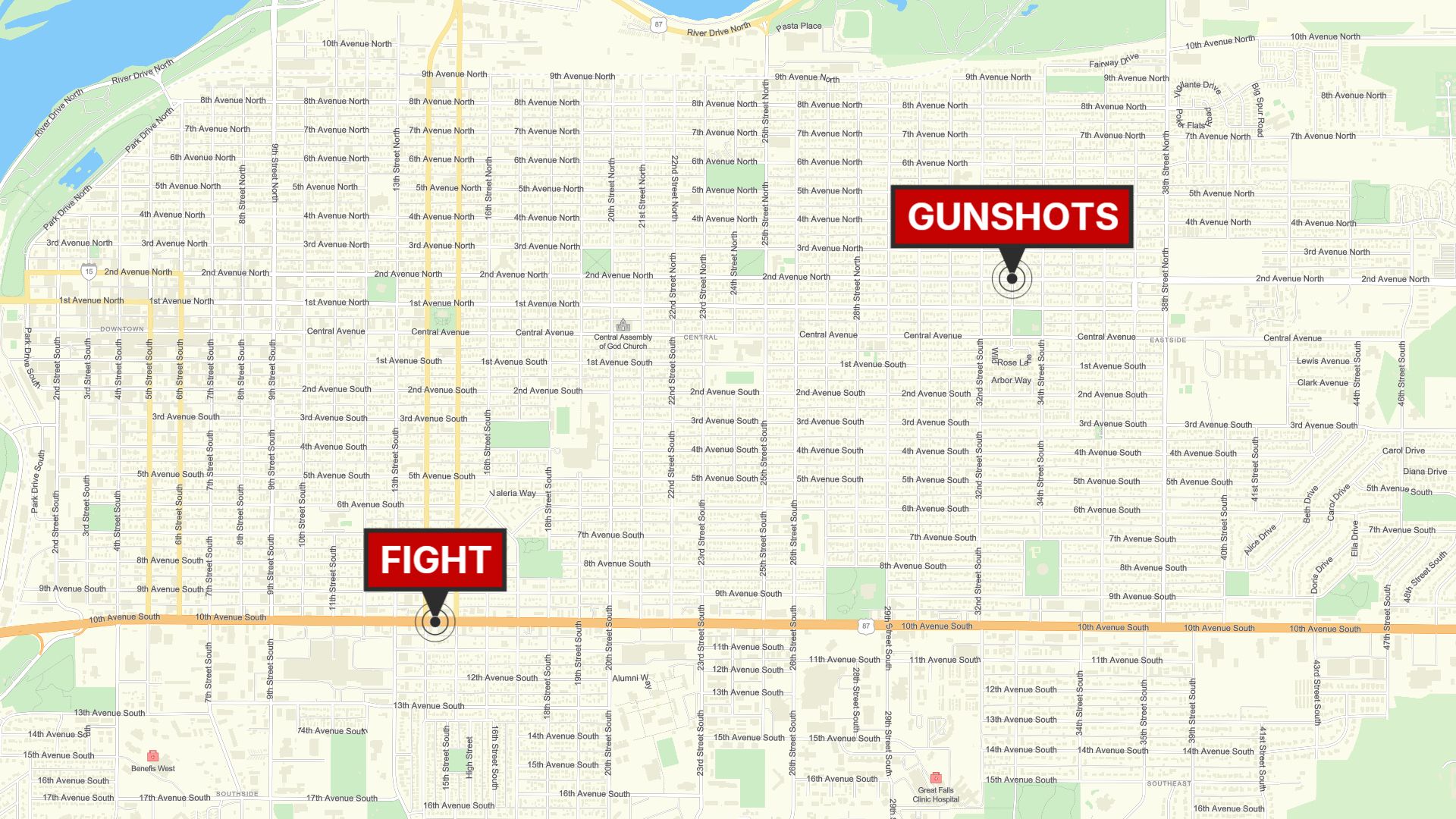 Two people charged after shots were fired in Great Falls