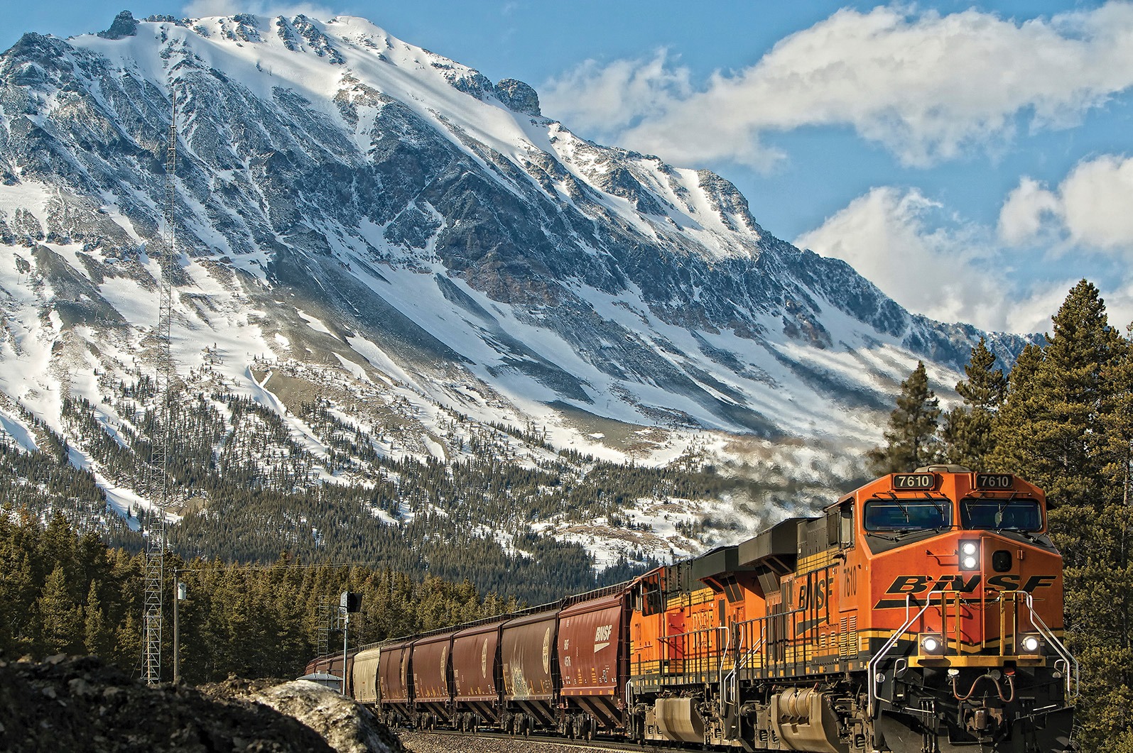 How does BNSF deal with winter in Montana?