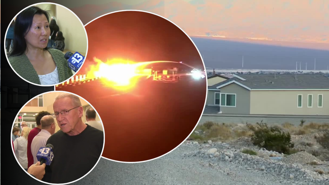 Las Vegas residents oppose lithium battery storage facility near Skye Canyon homes