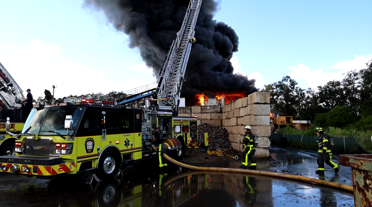 Scrapyard fire Hillsborough County