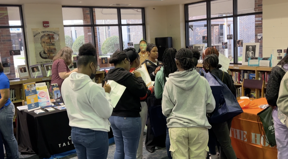 Students at Godby High School finding out about career opportunities 