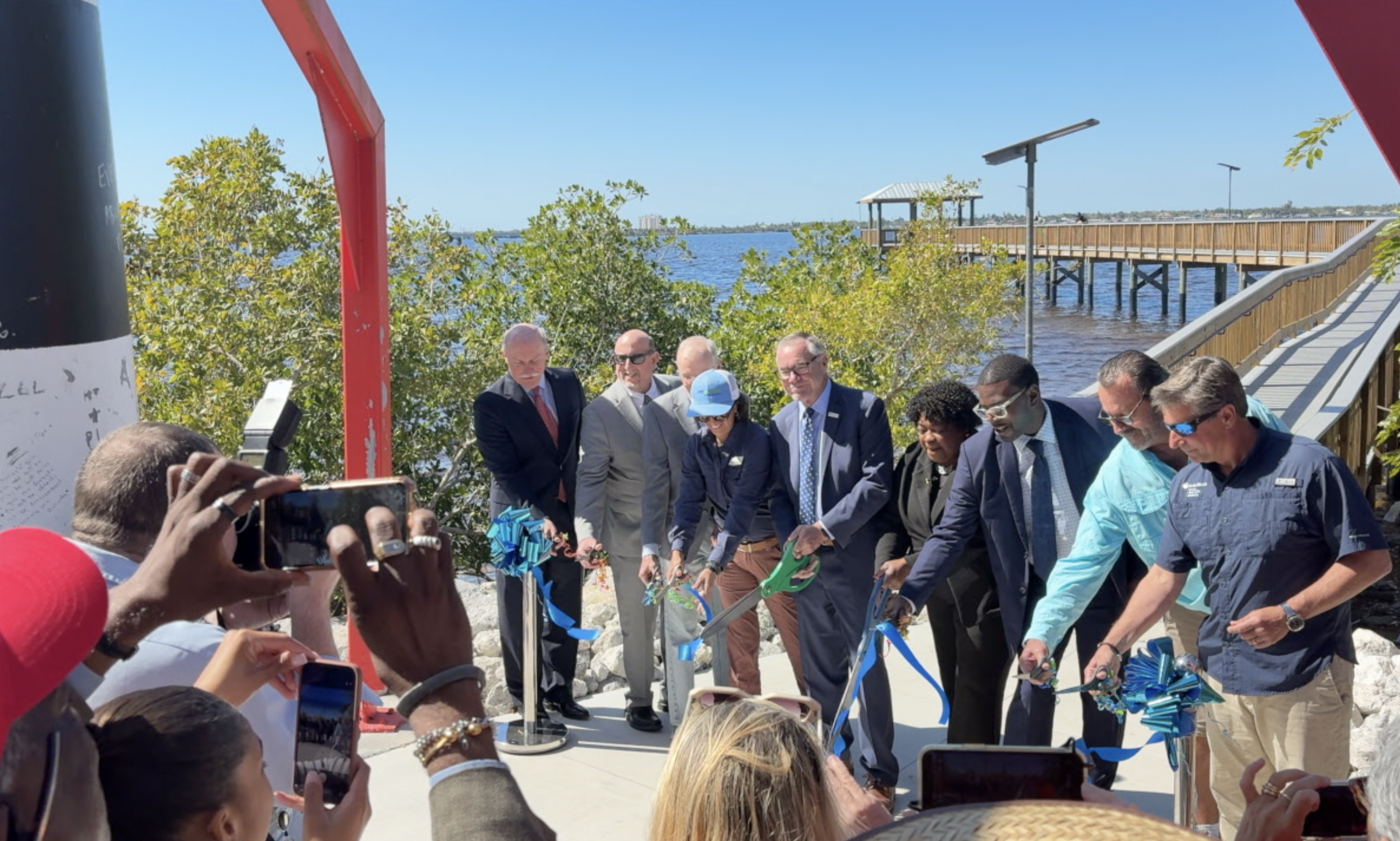 riverside pier ribbon cutting