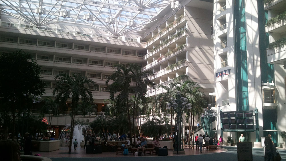 WPTV Orlando Airport atrium file photo