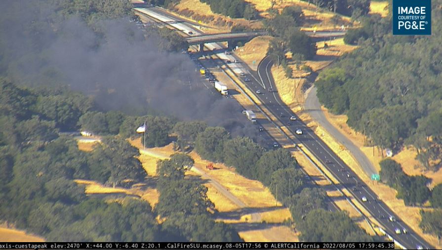 hwy 58 car fire.JPG