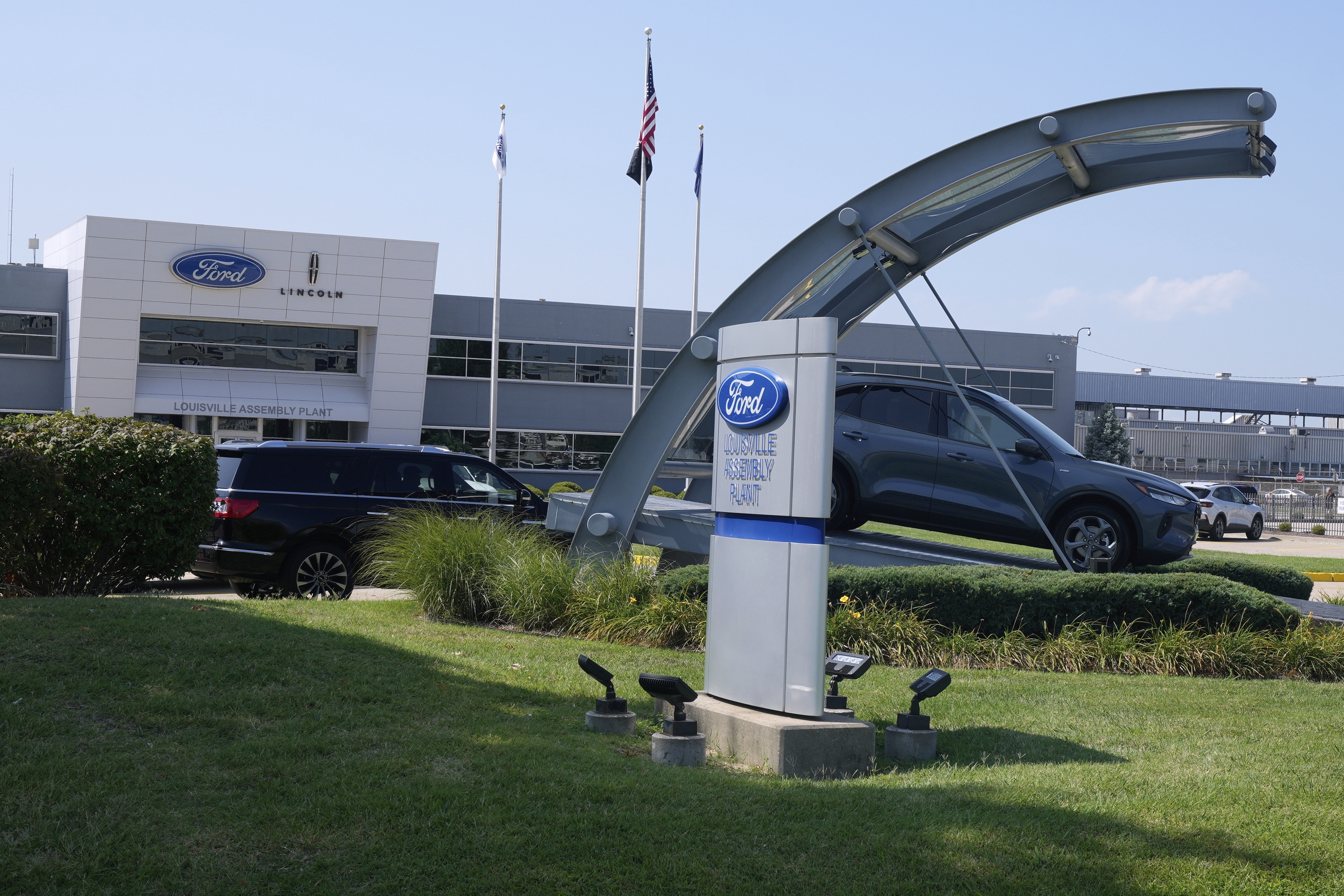 The Ford Louisville Assembly Plant is pictured, Monday, Aug. 11, 2025, in Louisville, Ky. 
