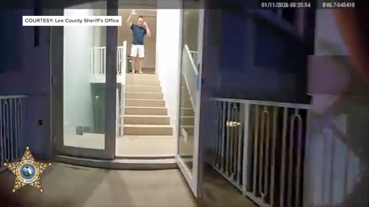 Gonzalez with his hand up on body cam video