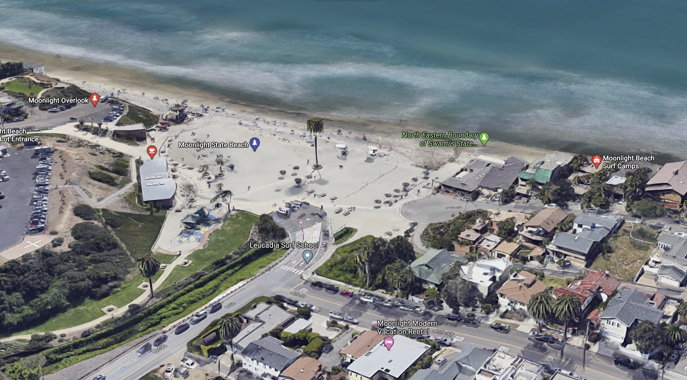 Moonlight State Beach (Google Maps)