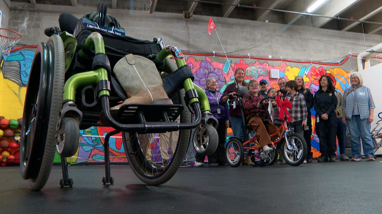 Noah on his first bicycle. 