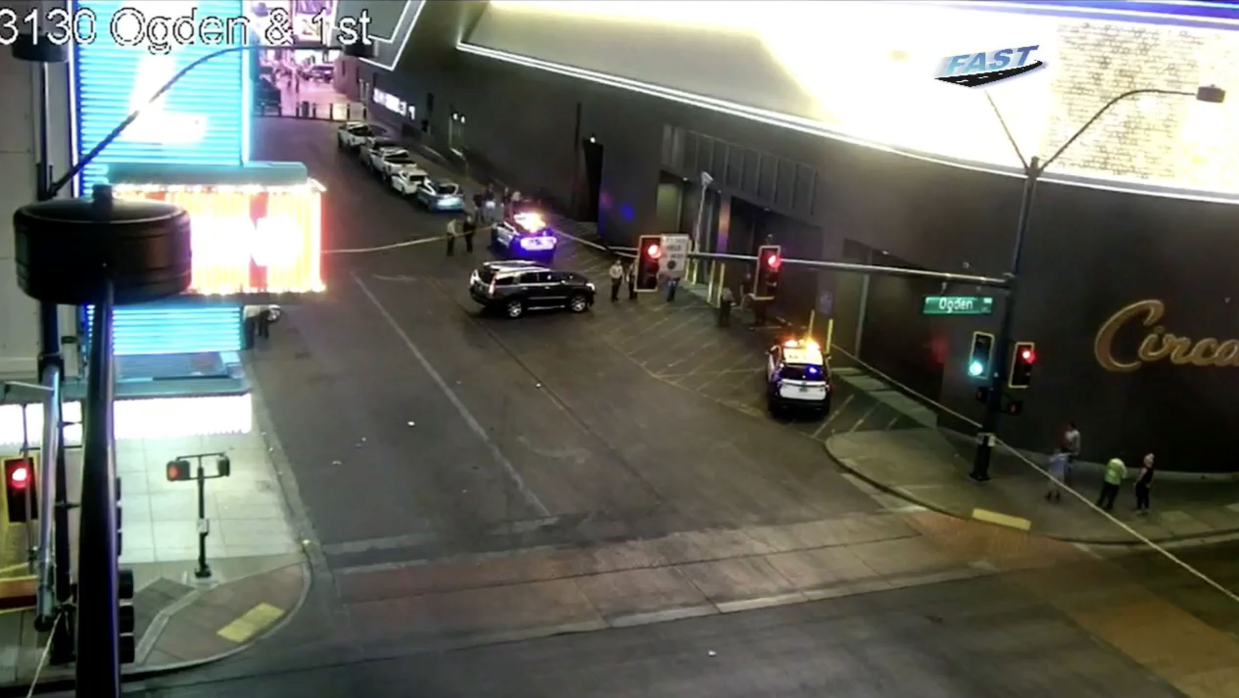 Pedestrian hospitalized after vehicle collison outside of Circa