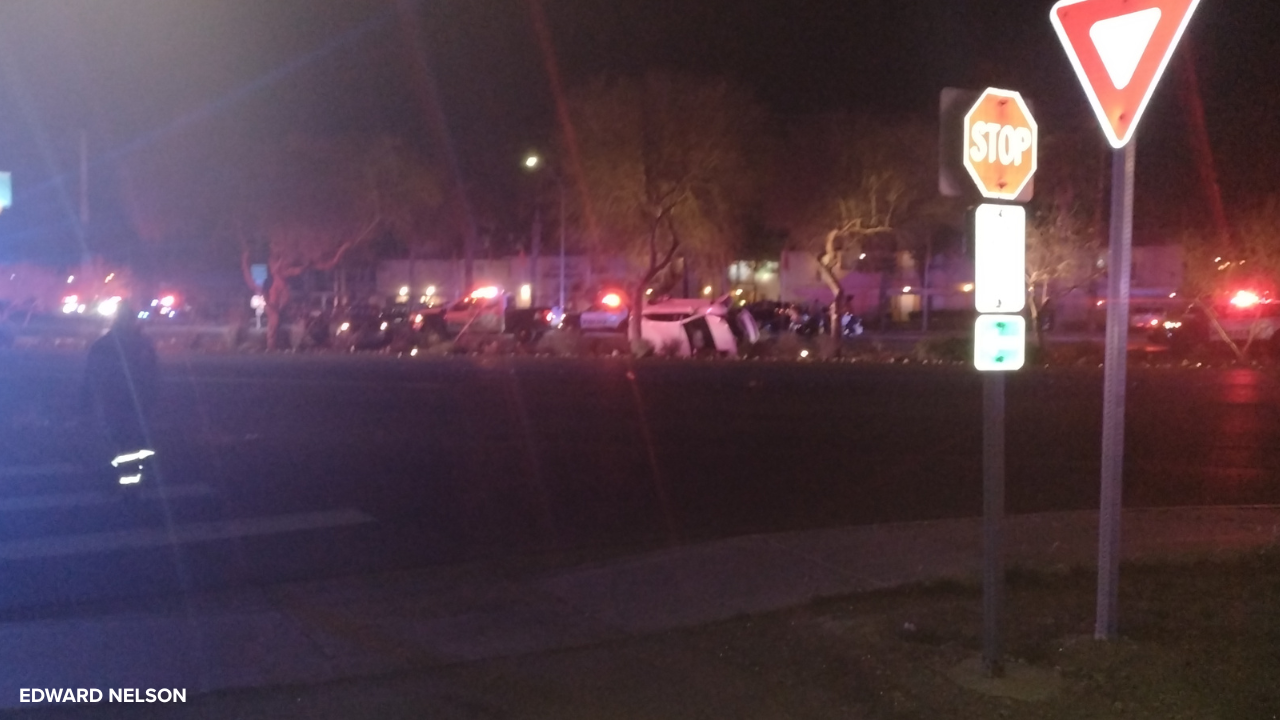 Boulder Hwy police chase  